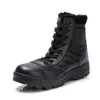 Homens Tactical Militar Militar Botas de Couro Respirável Malha Alta Top Casual Trabalho De Deserto Sapatos Mens Swat Anchle Combat Bota