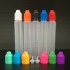 30 ml Em Forma de Caneta E Frasco líquido Dlpe frascos de plástico mole Dropper com tampas coloridas À Prova de crianças e pontas longas e finas Dropper 1000 pcs