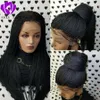 30 pouces de long Twist Synthétique Tressé Lace Front Perruques avec des cheveux de bébé Twist Sénégalais Tresses Perruque pour les Femmes Noires