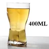 Sexig Lady Men Cup transparent kvinna man form Glass Night Club Beer Whisky Tail Clear Mug