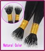 New Pre Bonded Straight Remy Nano Ring I Tip Human Hair Extensions 1gs 100s Factory whole8835761