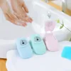 Portable Washing Hand Wipes Bath Travel Scented Slice Sheets Foaming Box Paper Soap Wholesale Drop Shipping Colorful