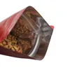 100 stks Rechtvaardige Standing Mylar Folie Packaginag Tas met verschillende maten en kleuren Glanzend voedsel opslag pakket zakjes tassen dagzag