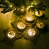 クリスマスデコレーション5pcs/lot tree for Home Kerst Decoratie Light Illuminate Star Kerstboom Decor1