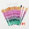 Diamond Makeup Brushes 20pcs Set Powder Brush Kits Face and Eye Brush Puff Batch Colorful Brushes Foundation brushes Beauty Cosmetics