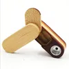 Folding Smoking Wooden Pipe Foldable Metal Monkey Hand Tobacco Cigarette Spoon Pipes With Storage Space Bowl Tools Accessories3628049