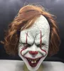 Halloween Clown Mask Scary Joker Mask Stephen King's It Mask It PennyWise Cosplay Kostym Terror Wig Masks Headwear Prop