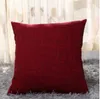 Solid Cushion Cover Plain Throw Pillows Case Linen Square Pillow Covers Sofa Car Decorative Home Christmas Decoration 13 Colors 45cm B6994