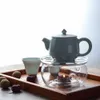 شاي شاي شاي مقاوم للحرارة دافئ قاعدة صينية اليد في مهب البورسليت عالية البورسليت شاي قهوة قهوة ملحقات الشاي