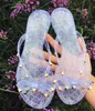 Hot sale-2020 European and American rivet flip-flops to drag cool slippers summer female jelly shoes