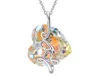 Fashion-море Сердце любовь использует Swarovski кристалл ожерелье