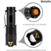 Açık Mini LED El Feneri Meşale Taşınabilir Taktik El Fenerler Zoomable Su Geçirmez Torçu Dış Mekan Kamp Lamba Aydınlatma