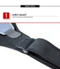 Ayarlanabilir Nefes Alabilir Spor Salonu Bakımı Tek Omuz Desteği Arka Brace Guard Strap Wrap Kemer Bantları Siyah Bandaj Menwomen2648336