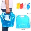 5L Outdoor Folding Water Bag Collapsible Drinking Water Bag for Outdoor Activities Camping Hiking Picnic BBQ