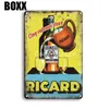 Ricard Beer Metal Tin Sign Vintage Havana Club Poster Metal Signs Antique Irish Pub Bar Cafeteria Kitchen Art Wall Home Decor2544710