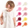 Kinderen Flower Barrettes Haarclips Candy Color Fashion Koreaanse kinderen Boutique Haar sieraden Accessoires Little Girls Flower Hairpin7708265