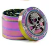 Nyaste 3 Style Partihandel Grinders 4 Lager Zinc Alloy Herb Grinders 52mm Diameter Diamante Spider Skull Frog Tobacco Grinder GR177