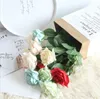 50pcs Free Shipping dia 7.5cm Wholesale Charming Artificial Wedding Bouquets Spring Rose Flowers Floral Wedding Home Hotel Desk Decoration