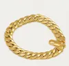 Cadeia cubana dos homens 18k banhado a ouro decoração quente 10mm de largura pulseira plana colar conjunto