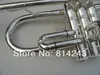 BACH C180SML239 Tromba di alta qualit￠ C Trumpe di arrivo Nuovo strumenti musicali trombettili placcati in argento con guanti di case6702045
