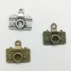 50pcs/Lot Mini Camera Alloy Charms Pendant Retro Jewelry Making DIY Keychain Ancient Silver Pendant For Bracelet Earrings Necklace 14*16mm