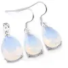 Luckyshine 5 Sets Fashion Wedding Water Drop Moonstone Pendants Pendants Arets 925 Silver Jewelry Mother Gift S2086957