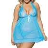 Mulheres Bee Babydoll Negligee Sexy Lingerie Lace Plus Size Nightwea Underwear Roupa Lace Top Mulheres Sem Costura Fio Sem Emenda Poliéster # 6