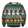 Nowe Kobiety Jesień Zimowe Ubrania Kobiety Boże Narodzenie Boże Narodzenie Jumper Top Harajuku Snowflake Drukowane Bluzy Strój