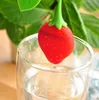 Strawberry shape silicon tea infuser strainer silicon tea filler bag ball dipper