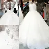 Szybka South African Custom Sukienka ślubna Pół Rękawy Sheer Neck Lace Aplikacje Zroszony Białe Suknie Ślubne Tanie Suknie Ślubne Dubai