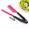 Professionell Hair Combs V Typ Hårrätare Kam DIY Salon Haircut Frisör Styling Tool Barber Anti-static Combs Brush DHL Gratis