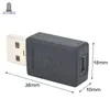 100PCS / LOT USB 2.0 A Typ Man till Mini USB 5pin Kvinna förlängningsadapter Adapter svart