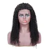 Brasiliansk jungfru hår 4x4 spets peruk kinky lockigt hårprodukter spets peruker 100% mänskligt hår 12-30 tum naturlig färgfri del