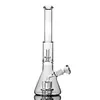 34 cm de haut de base de bécher DAB RIGNES VERRES BOUBLIÈRES DU SUMPRE PERC FUMER PIPE DAB DABE Bongs avec un bol de 18 mm