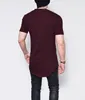 Heiße Art 2019 Männer neue runde Kragen Kurzarm T-Shirt Männer in den langen Europa und den Vereinigten Staaten Hemden