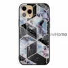 Marmeren Glas Hard Case Zachte TPU Zijverloop Dual Hybrid Bicolor Telefoon Cover voor iPhone 11 PRO XS MAX XR X SAMSUNG S10 PLUS HAWEI