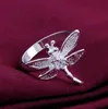 Set di gioielli in argento sterling 925 di alta qualità Set di set di gioielli Dragonfly DFMSS328 Anello per orecchino con bracciale in argento 925 con vendita diretta in fabbrica