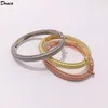 Donia joyería brazalete de lujo moda europea y americana exagerada gran molino de viento pulsera de cobre de perlas de cinco hileras personalizada des279Q