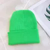 Fashion-22 Candy Colors Knit Hat For Kids Baby Winter Fashion Beanie Solid Colors Children Wool Cap Keep Warm Wholesale