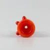 Joix de style joint bol en verre cire accessoire de fumée sèche Big orange coloré 14 mm 18 mm mâle