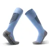 Hommes femmes choc réduire couleur rayure sport professionnel chaussettes de football haut genou long bas respirant chaussette de football pour adulte8409756