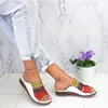 2020 Yaz Terlik Kadın Sandalet Dikiş Sandalet Bayanlar Açık Toe Rahat Ayakkabılar Platformu Kama Slaytlar Plaj Ayakkabı Dropshipping1