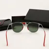 Moda Vintage Square Style Sunglasses Lentes de vidro Baça dupla Red Nariz Pad Projeto de marca de sol Oculos de sol com a marca AN4567394