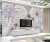 Fond d'écran de photo 3D personnalisé Univers Galaxy Room Perle Diamond Diamond Fleurée Peste murale peinture de chambre à coucher
