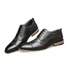 Men Dress Shoes High Quality Designer Shoes Genuine Leather Lace-up Loafers Gentleman Business Dancing Party Wedding Shoes Big Size US7.5-13