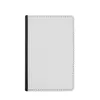 30pcs Sublimation cartão em branco capa do passaporte titulares Transferência Coração impressão PU Leather Passport Caso com Poliéster branco Coth DIY Customize