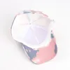 Gradient Baseball Cap Tie-Dye Trucker Hat Vår Sommardesigner Färgrik Sun Hat Mode Utomhus Sport Hip-Hop Cap Gratis Frakt HHA1425