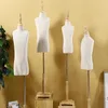 3-4 years foam baby half torso Child realistic Mannequins display Circular wood base fabric flexible dress cloth,one piece D143