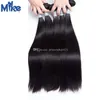 Mikehair ملحقات الشعر الماليزي بالجملة 10 حزم ريمي الشعر البشري ينسج بيرو الهندي البرازيلي الشعر النسيج مستقيم