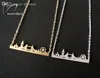 Оптово-2015 Скайлайн Мода ювелирные изделия золото / серебро / розовое золото Friendship подарков из нержавеющей стали Cityscape ожерелье Лондон
